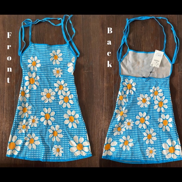 ZARA NWT Small knit summer dress. I wear 4-6 but still have room. - Picture 2 of 6